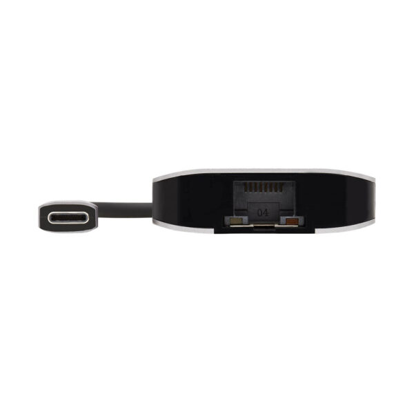 Tripp Lite series 3-Port USB-C Hub - USB 3.x (5Gbps) Hub Ports, Gigabit Ethernet, Thunderbolt 3, 100W PD Charging, Aluminum Housing