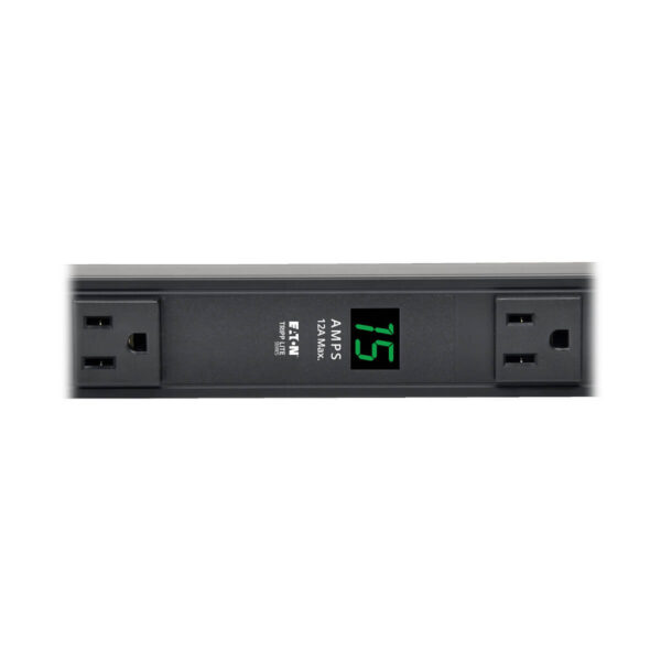 Tripp Lite series 1.5kW Single-Phase Local Metered PDU, 100-127V Outlets (14 5-15R), 5-15P, 15 ft. (4.57 m) Cord, 0U Vertical, 36 in.