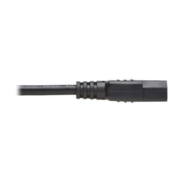 7c7c3001ff242ec8fd604b373441d453 Tripp Lite series Computer Power Cord, NEMA 5-15P to C13 - 10A, 125V, 18 AWG, 1 ft. (0.31 m), Black