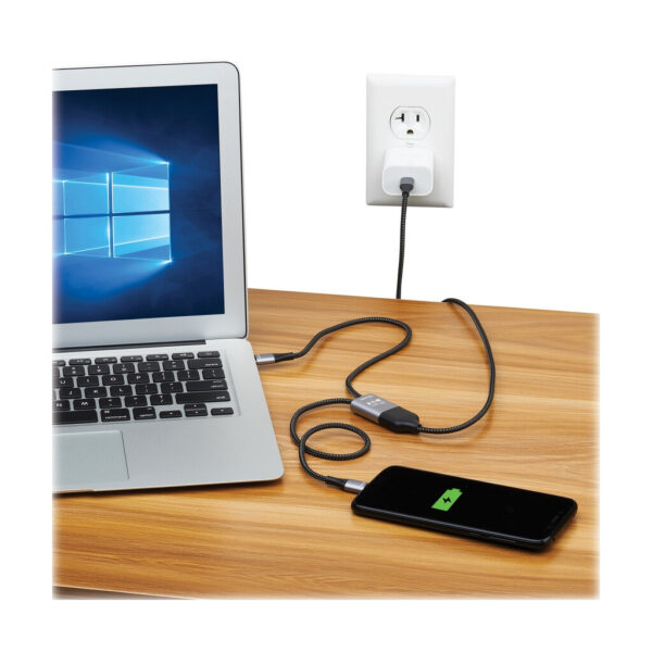 Tripp Lite series 2-in-1 USB-C Charging Cable (M/2xM) - 100W PD Charging, 6 ft. (1.8 m)