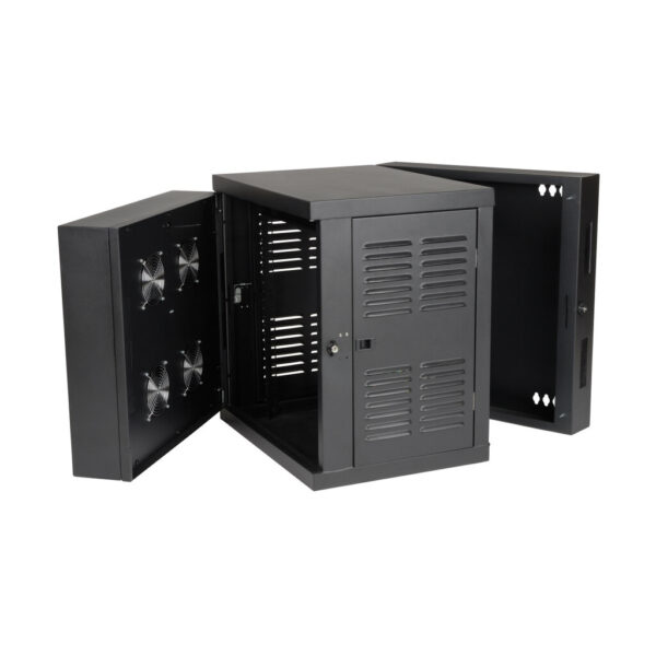 7cf198383b78d79b694c86f73d86be3f Tripp Lite series SmartRack 12U Switch-Depth Wall-Mount Small Rack Enclosure for Harsh Environments, Hinged Back, 230V