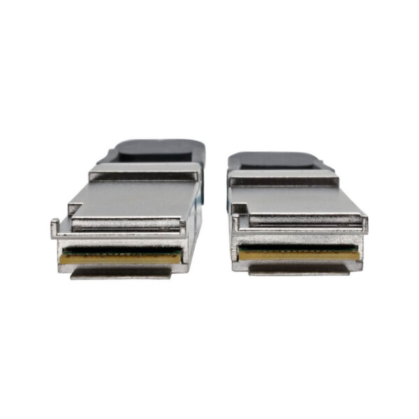Tripp Lite series QSFP+ to QSFP+ Active Optical Cable - 40Gb, AOC, M/M, Aqua, 1M (3.28 ft.)