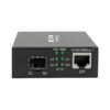 7cffb55710267a2c511e0e8d097868e8 Tripp Lite series Gigabit SFP Fiber to Ethernet Media Converter, POE+, International Power Cables, 10/100/1000 Mbps