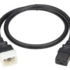 7d43282a9b3e934d38ea7a2c26b1c050 Tripp Lite series PDU Power Cords, C19 to P-Lock C20 - Heavy-Duty, 20A, 250V, 12 AWG, 3 ft. (0.9 m), Black, 6 Pack