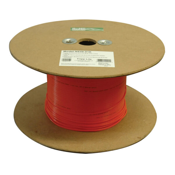 Tripp Lite series Duplex Multimode 62.5/125 LSZH Fiber Optic Cable, 1000 ft. Bulk