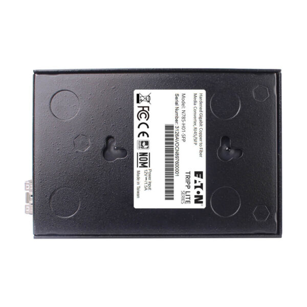 Tripp Lite series Hardened Gigabit Fiber to Ethernet Media Converter, 10/100/1000 Mbps, RJ45/SFP, -10° to 60°C, TAA