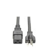 7d6a4d05c589ed4afe38fc345841d1ef Tripp Lite series Power Cord, C19 to NEMA 5-20P - Heavy-Duty, 20A, 125V, 12 AWG, 10 ft. (3.05 m), Black