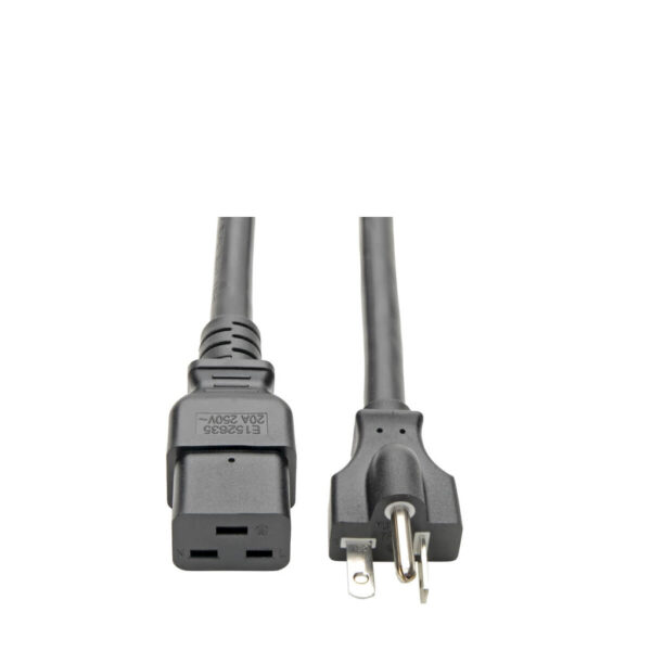 7d6a4d05c589ed4afe38fc345841d1ef Tripp Lite series Power Cord, C19 to NEMA 5-20P - Heavy-Duty, 20A, 125V, 12 AWG, 10 ft. (3.05 m), Black