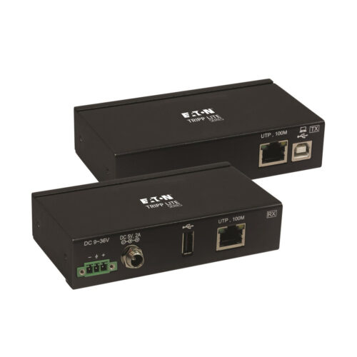 Tripp Lite series 1-Port Industrial USB over Cat6 Extender, ESD Protection, PoC - USB 2.0, Mountable, 330 ft., TAA