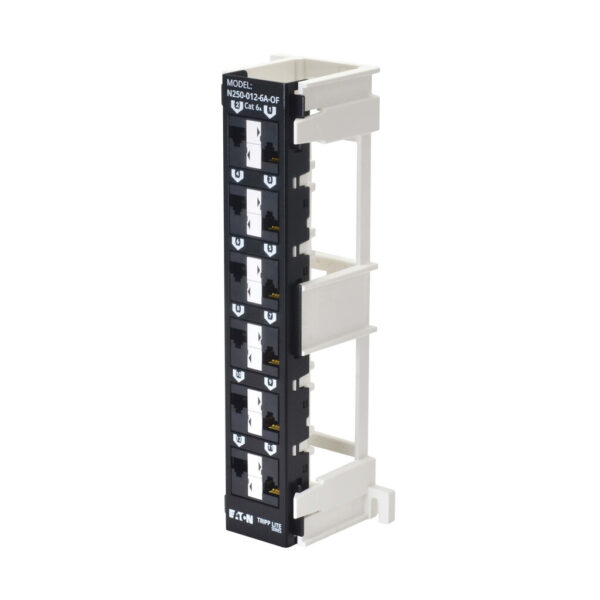 7d85aa08a85b183e46d2c367690e3597 Tripp Lite series 12-Port Cat6a Wall-Mount Patch Panel - PoE+ Compliant, 110, 568A/B, RJ45 Ethernet, Offset Ports, TAA