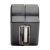 Tripp Lite series USB 2.0 All-in-One Keystone/Panel Mount Angled Coupler (F/F), Black