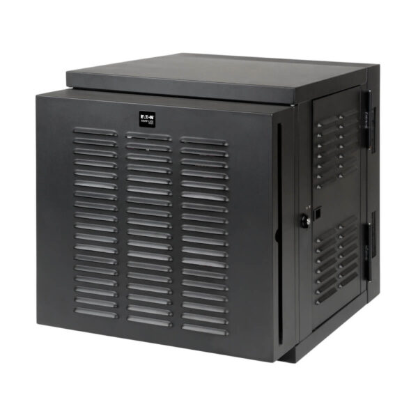 Tripp Lite series SmartRack 12U Switch-Depth Wall-Mount Small Rack Enclosure for Harsh Environments, Hinged Back