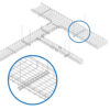 Tripp Lite series Trapeze Hanging Cross-Bracket for Wire Mesh Cable Trays, 450 mm (18 in.)