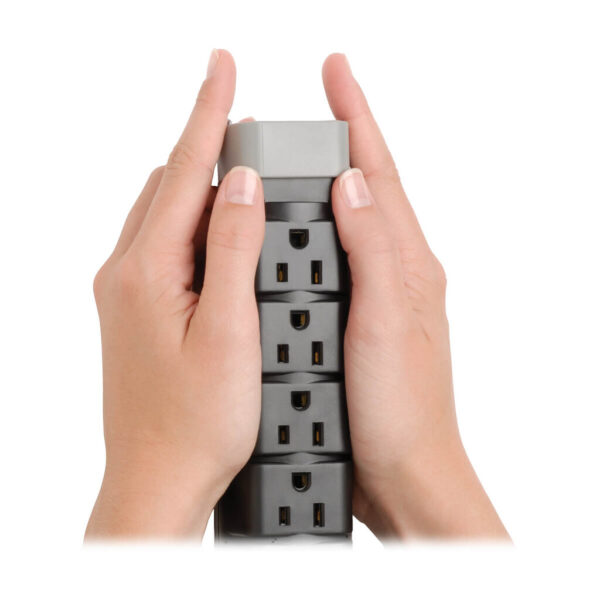 Tripp Lite series Protect It! 8-Outlet Surge Protector, 6 ft. (1.83 m) Cord, 2160 Joules, Tel/DSL Protection, Cord Clip