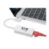 Tripp Lite series USB-C to Gigabit Network Adapter with Right Angle USB-C, Thunderbolt 3 Compatibility - White