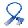 7df9b97bcb70070aecde5aee75fc46e0 Tripp Lite series Left-Angle Cat6 Gigabit Molded UTP Ethernet Cable (RJ45 Left-Angle M to RJ45 M), Blue, 1 ft. (0.31 m)