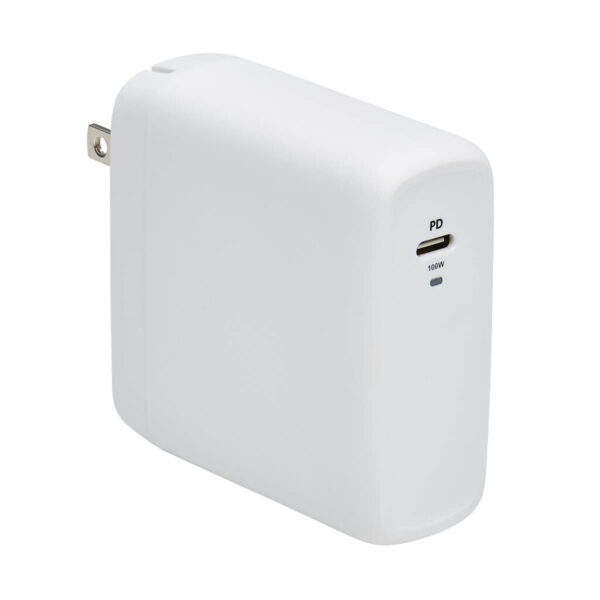 Tripp Lite series Compact 1-Port USB-C Wall Charger - GaN Technology, 100W PD3.0 Charging, White