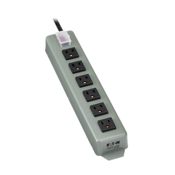 7e82fc27a250358df592523b604a7941 Tripp Lite series Industrial Power Strip, 6-Outlet, 15 ft. (4.6 m) Cord, Locking Switch Cover - UL24CB-15
