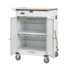 Tripp Lite Safe-IT 36-Device UV Charging Cart for Laptops and Chromebooks, 120V, 5-15P, 10 ft. Cord, Antimicrobial, White - CSC36VACUVC