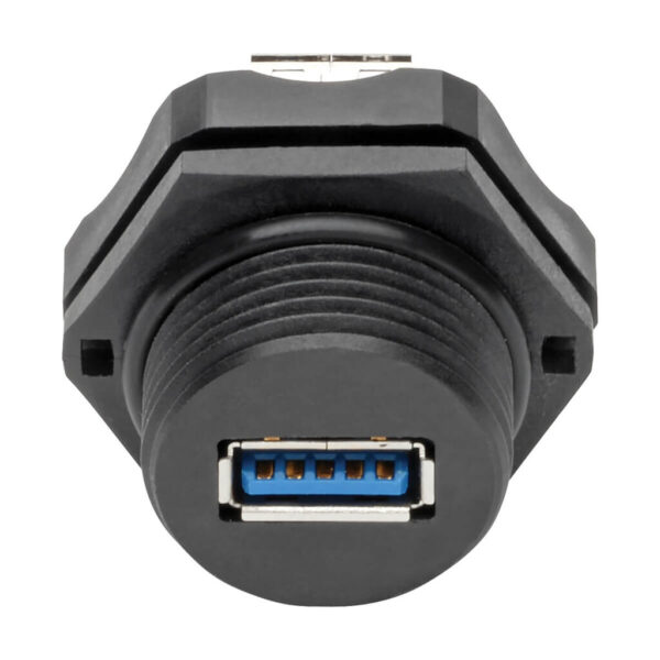 Tripp Lite series USB 3.0 Coupler, SuperSpeed, 3.0/3.1, Industrial - USB-A F/F, Shielded, IP68, Dust Cap, TAA