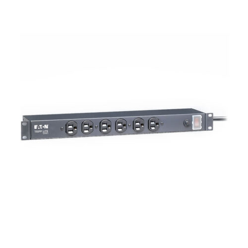 Tripp Lite series 1U Rack-Mount Network Server Power Strip, 120V, 15A, 6-Outlet (Front-Facing), 15 ft. (4.57 m) Cord