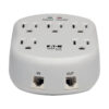 Tripp Lite series Protect It! 5-Outlet Surge Protector, Direct Plug-In, 1225 Joules, 1-Line RJ11 Protection