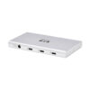 Tripp Lite series 4-Port Thunderbolt 4 Hub - 8K, 2x 4K 60 Hz, USB 3.2 Gen 2, USB-A Port, 100W Charging, Gray