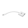 Tripp Lite series USB-C to HDMI Adapter (M/F) - 4K 60 Hz, 60W PD Charging, HDCP 2.2, White