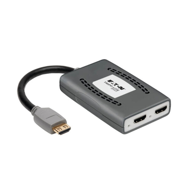 7f234cc274a1cc696a5358213019d646 Tripp Lite series 2-Port HDMI Splitter - 4K @ 60 Hz, 4:4:4, Multi-Resolution Support, HDR, HDCP 2.2, USB Powered, TAA
