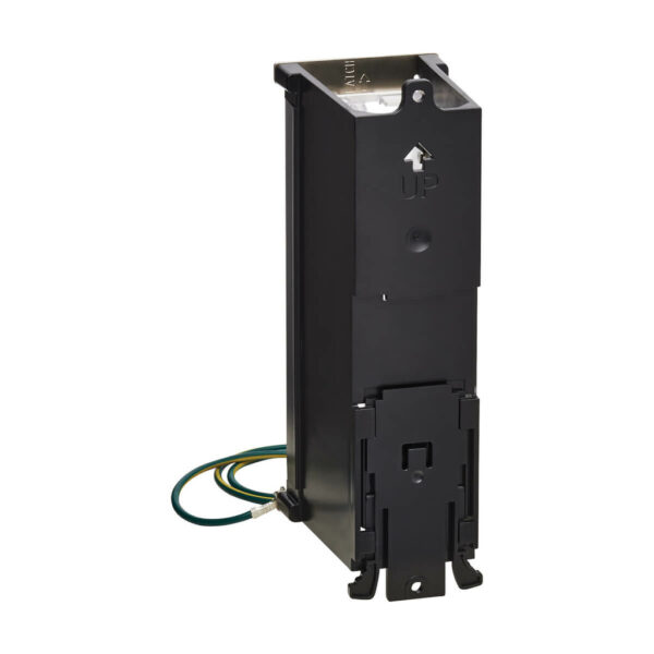 Tripp Lite series 8-Port Metal DIN-Rail Mounting Keystone Patch Panel with Grounding, Black/Silver, TAA