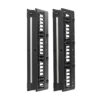 Tripp Lite series High-Capacity Vertical Cable Manager - Deep Double Finger Duct with Cover, Single Sided, 6 in. Wide, Black, 7 ft. (2.2 m)