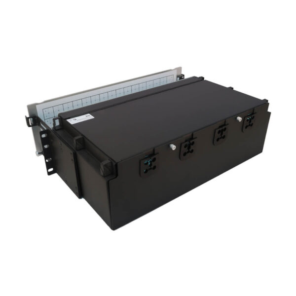 7f712031ac13f880721b0c4863a9797f Tripp Lite series Preloaded Fiber Patch Panel, 3U - 64x (12F MTP/MPO-PC to 4x LC Duplex F/F) 8F Trunk Cables, OM4 Multimode, 3 m (9.8 ft.)