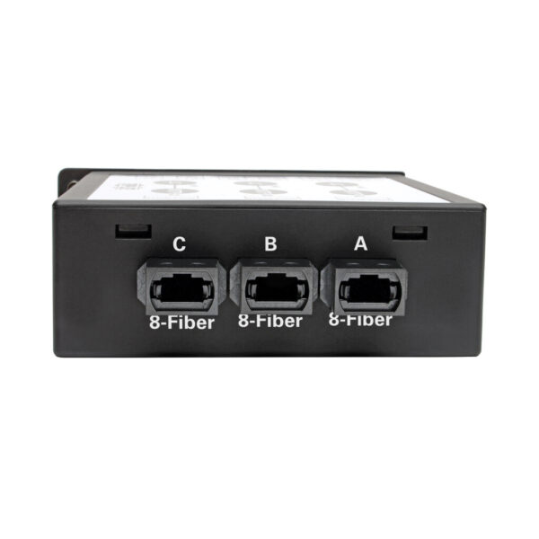 7f9cc8e7f4c0787e24a049e1e33685b3 Tripp Lite 40/100Gb Singlemode Fiber Breakout Cassette, (x3) 8-Fiber MTP/MPO (APC) to (x12) LC (UPC) Duplex 9/125, N484 Chassis - N484-3M8L12S