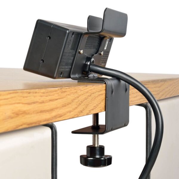 Tripp Lite series Protect It! 3-Outlet Surge Protector with Desk Clamp, 10 ft. Cord, 510 Joules, 2 USB Charging Ports, Black Housing