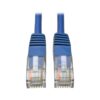 Tripp Lite series Cat5e 350 MHz Molded (UTP) Ethernet Cable (RJ45 M/M), PoE - Blue, 12 ft. (3.66 m)