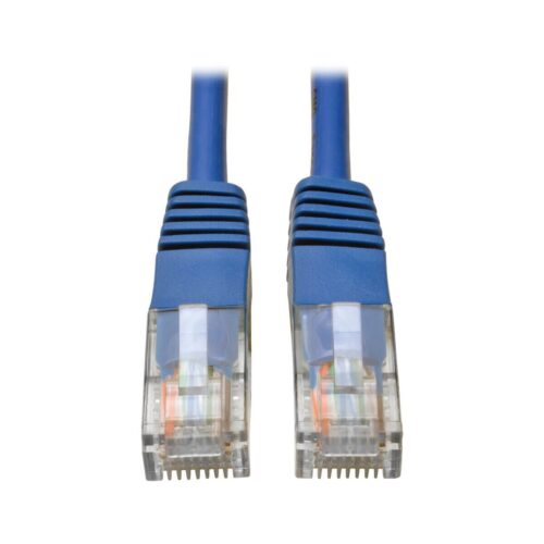 Tripp Lite series Cat5e 350 MHz Molded (UTP) Ethernet Cable (RJ45 M/M), PoE - Blue, 12 ft. (3.66 m)