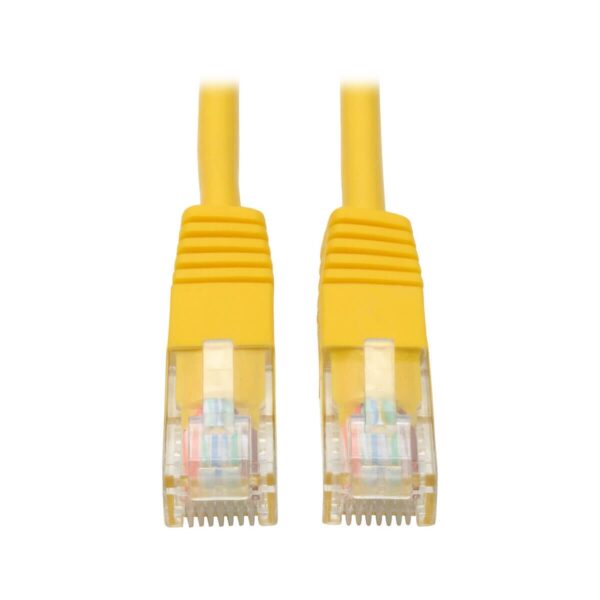 7fd202be3ba5f6992f44f3b04da1b6c9-4 Tripp Lite series Cat5e 350 MHz Molded (UTP) Ethernet Cable (RJ45 M/M), PoE - Yellow, 10 ft. (3.05 m) - N002-010-YW