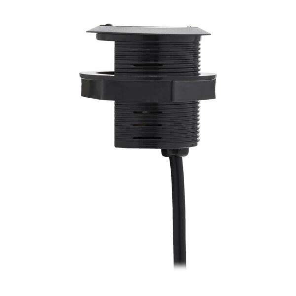 7ff480c3928ad84e75648704b04c8771 Tripp Lite series Protect It! In-Desktop Power Grommet - NEMA 5-15P, 2x USB-A Charging, Surge Protection, 10 ft. Cord, Antimicrobial, Black