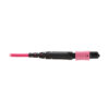 Tripp Lite series 100G Multimode 50/125 OM4 Fiber Optic Cable (12F MTP/MPO-PC F/F), OFNP, Magenta, 2 m (6.6 ft.), TAA