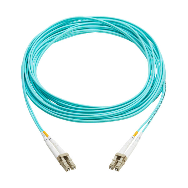 Tripp Lite series 10Gb Duplex Multimode 50/125 OM3 OFNP Fiber Patch Cable (LC/LC) - Aqua, 7 m (23 ft.), TAA