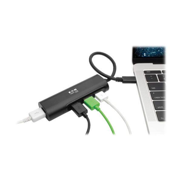 Tripp Lite series 4-Port USB-C Hub, USB 3.x (5Gbps), 4x USB-A Ports, Black