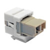 80213660e80a0cab4b247dfc7156fb66 Tripp Lite series Duplex Multimode Fiber Coupler, Keystone Jack - LC to LC, White