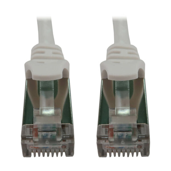 80318060cd1eed55e363ec397021384c Tripp Lite series Cat6a 10G Snagless Shielded Slim STP Ethernet Cable (RJ45 M/M), PoE, White, 1 ft. (0.3 m)