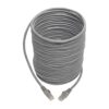 Tripp Lite series Cat6 Gigabit Snagless Molded (UTP) Ethernet Cable (RJ45 M/M), PoE, Gray, 35 ft. (10.67 m)