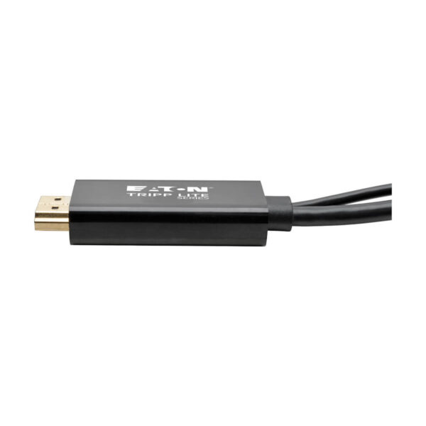 Tripp Lite series 4K HDMI to DisplayPort Active Converter (M/F) with USB Power, 6 in. (15.2 cm)