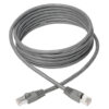Tripp Lite series Cat6a 10G Snagless Shielded STP Ethernet Cable (RJ45 M/M), PoE, Gray, 12 ft. (3.66 m)