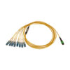 Tripp Lite series 40/100/400G Singlemode 9/125 OS2 Breakout Fiber Optic Cable (16F MTP/MPO-APC to 8x Duplex SN-UPC F/M), LSZH, Yellow, 3 m (9.8 ft.)