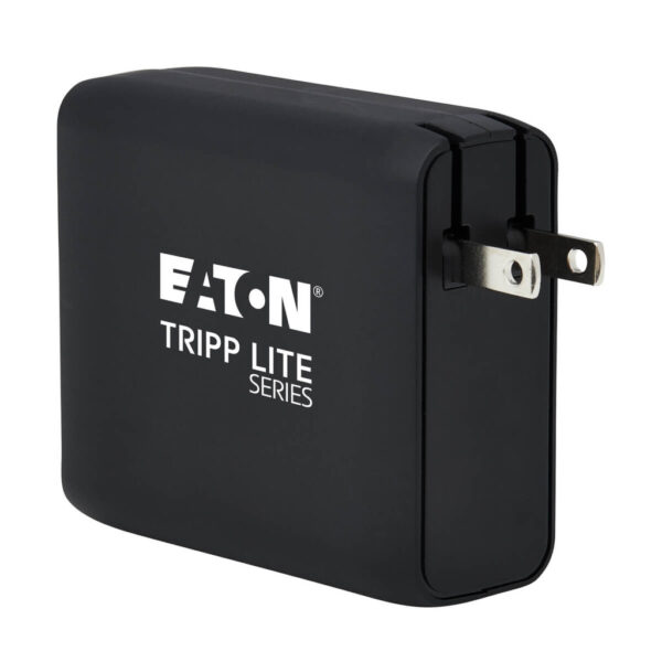 80e88fbdcd4f0ffd7296fb6260725073 Tripp Lite series Portable 5000mAh 2-Port Mobile Power Bank and USB Battery Wall Charger Combo - Direct Plug, Black