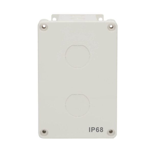 Tripp Lite series Waterproof Electrical Junction Box - Surface Mount, Industrial, Single Gang, IP68, TAA, 2 Cutouts