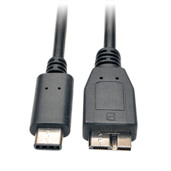 Tripp Lite series USB-C to USB Micro-B Cable (M/M) - USB 3.2, Gen 1 (5 Gbps), Thunderbolt 3 Compatible, 3 ft. (0.91 m)